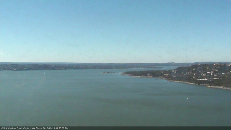 Lake Travis webcam, December 28, 2018 1:00 PM CT