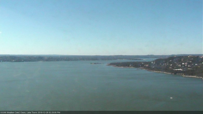 Lake Travis webcam, December 28, 2018 1:30 PM CT