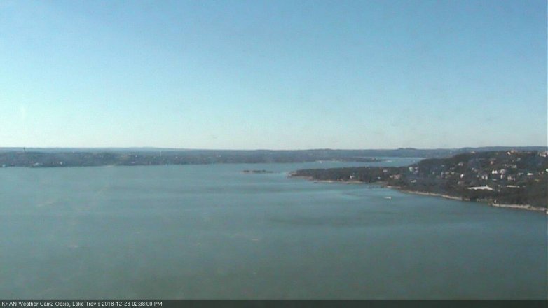 Lake Travis webcam, December 28, 2018 1:40 PM CT