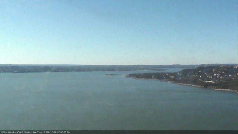 Lake Travis webcam, December 28, 2018 1:50 PM CT