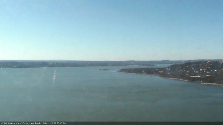 Lake Travis webcam, December 28, 2018 2:00 PM CT