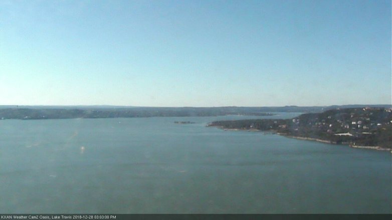 Lake Travis webcam, December 28, 2018 2:05 PM CT