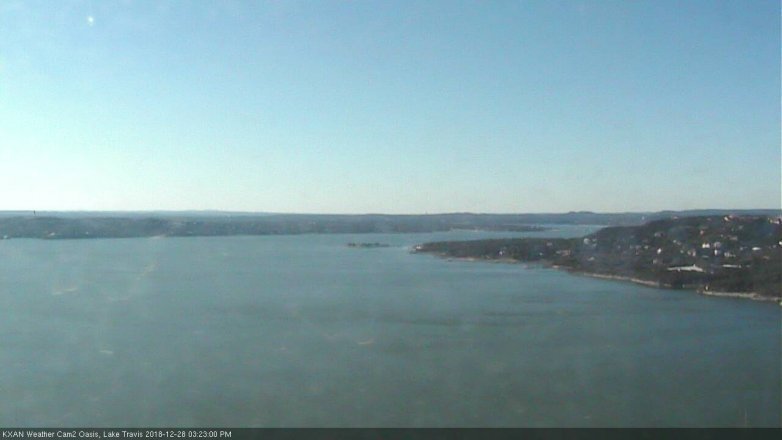 Lake Travis webcam, December 28, 2018 2:25 PM CT