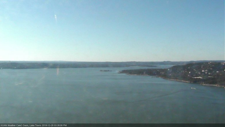 Lake Travis webcam, December 28, 2018 2:40 PM CT