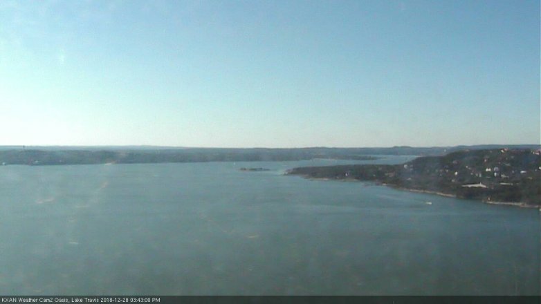 Lake Travis webcam, December 28, 2018 2:45 PM CT