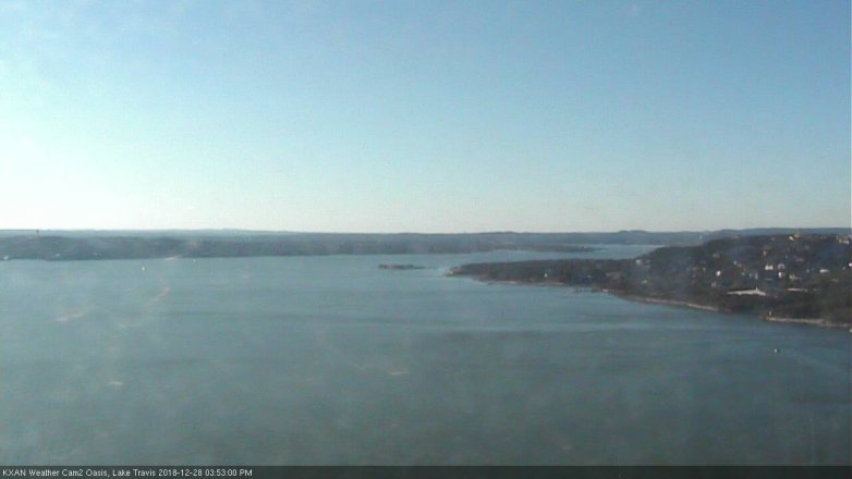 Lake Travis webcam, December 28, 2018 2:55 PM CT
