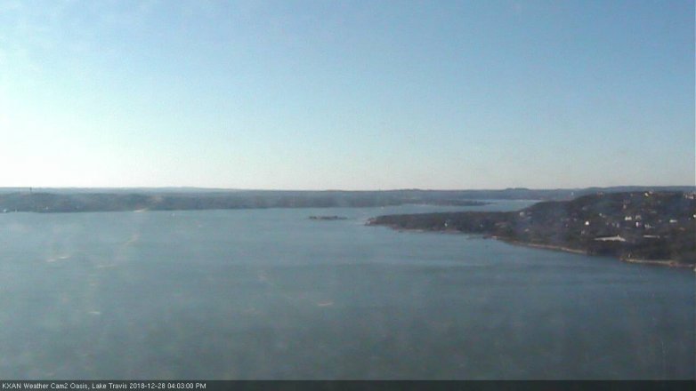 Lake Travis webcam, December 28, 2018 3:05 PM CT