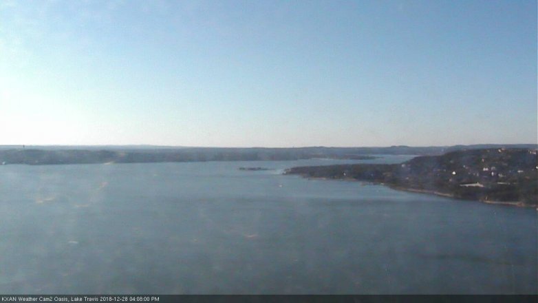 Lake Travis webcam, December 28, 2018 3:10 PM CT