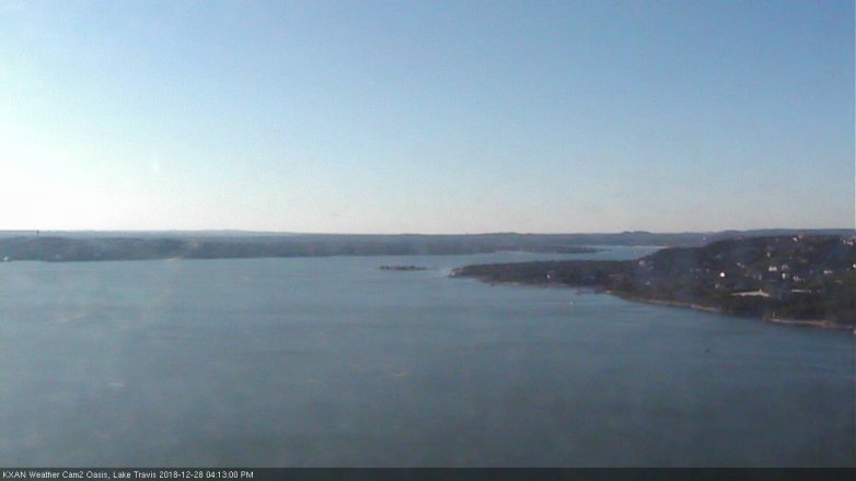 Lake Travis webcam, December 28, 2018 3:15 PM CT