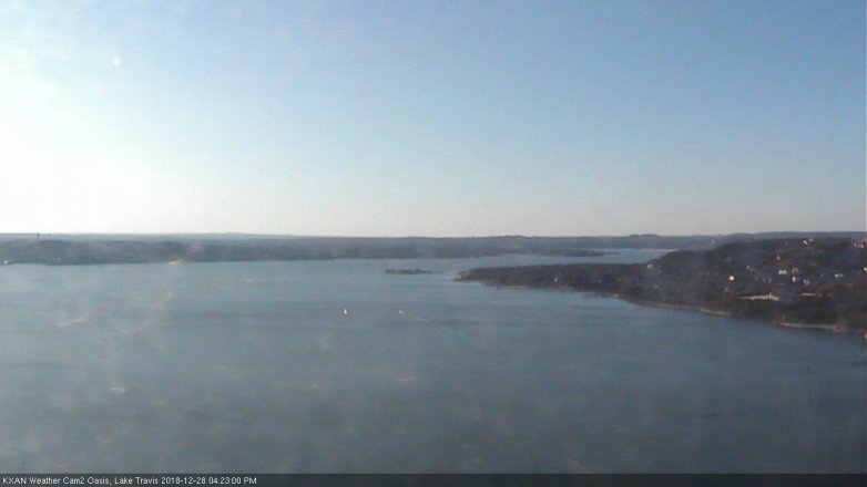 Lake Travis webcam, December 28, 2018 3:25 PM CT