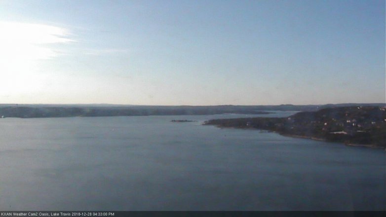 Lake Travis webcam, December 28, 2018 3:35 PM CT