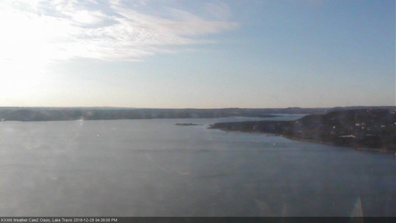 Lake Travis webcam, December 28, 2018 3:40 PM CT