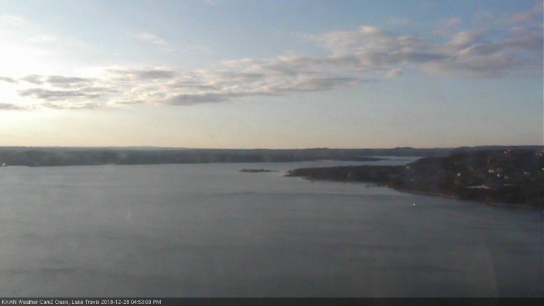 Lake Travis webcam, December 28, 2018 3:55 PM CT