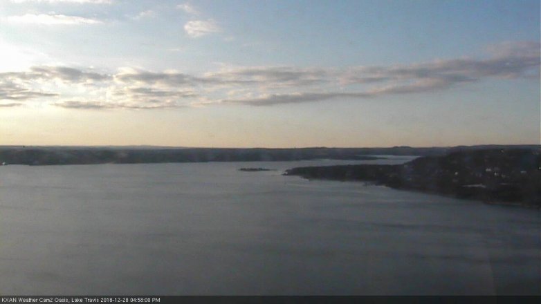 Lake Travis webcam, December 28, 2018 4:00 PM CT