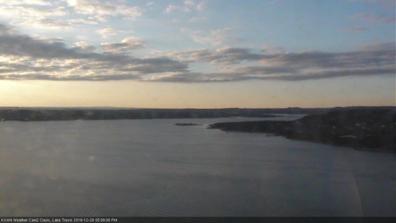 Lake Travis webcam, December 28, 2018 4:10 PM CT
