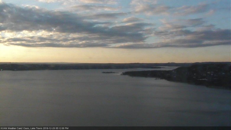 Lake Travis webcam, December 28, 2018 4:15 PM CT