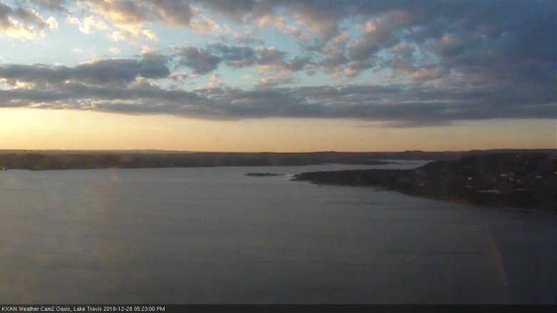 Lake Travis webcam, December 28, 2018 4:25 PM CT
