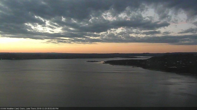 Lake Travis webcam, December 28, 2018 4:55 PM CT