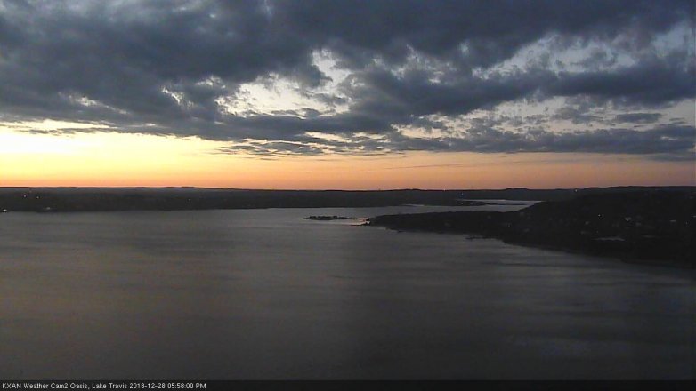 Lake Travis webcam, December 28, 2018 5:00 PM CT
