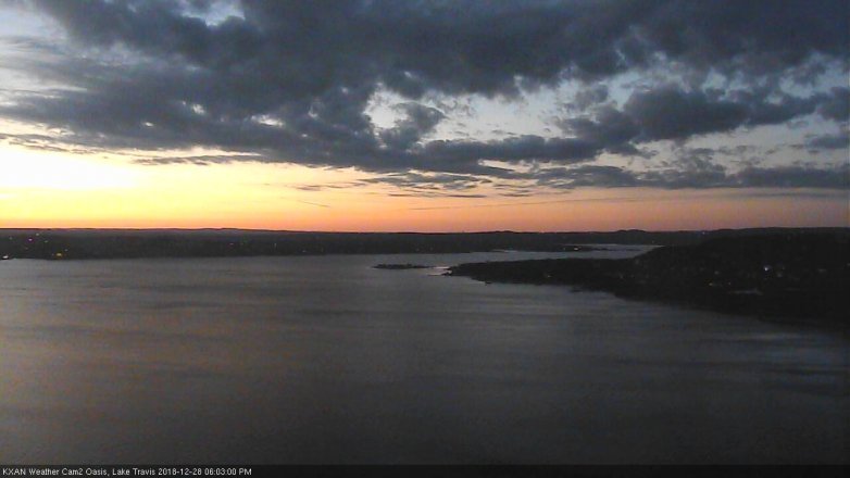 Lake Travis webcam, December 28, 2018 5:05 PM CT