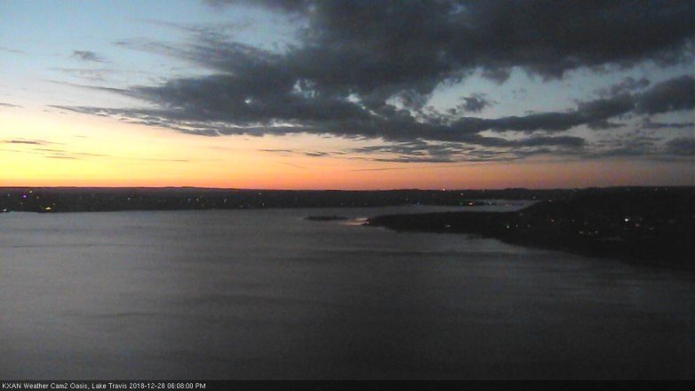 Lake Travis webcam, December 28, 2018 5:10 PM CT