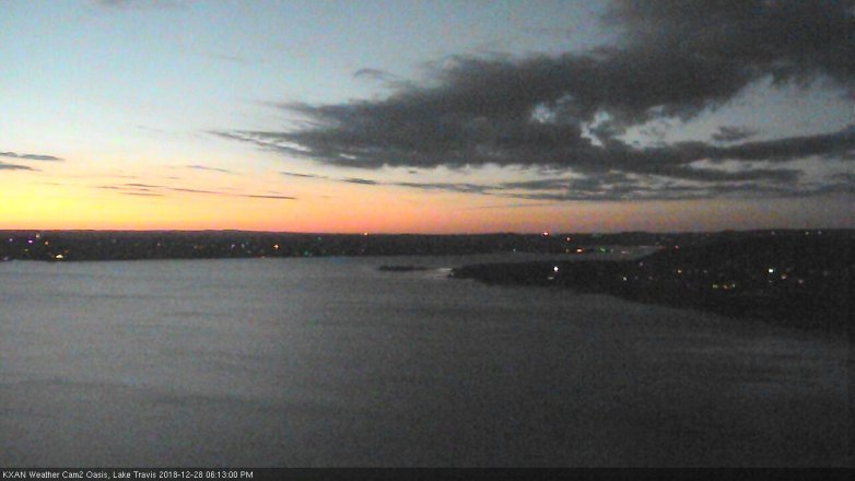 Lake Travis webcam, December 28, 2018 5:15 PM CT