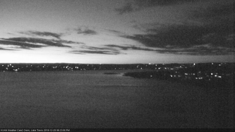 Lake Travis webcam, December 28, 2018 5:25 PM CT