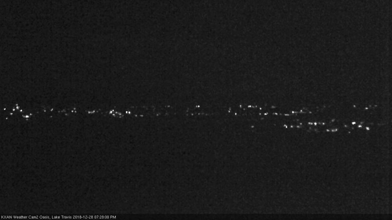 Lake Travis webcam, December 28, 2018 6:30 PM CT