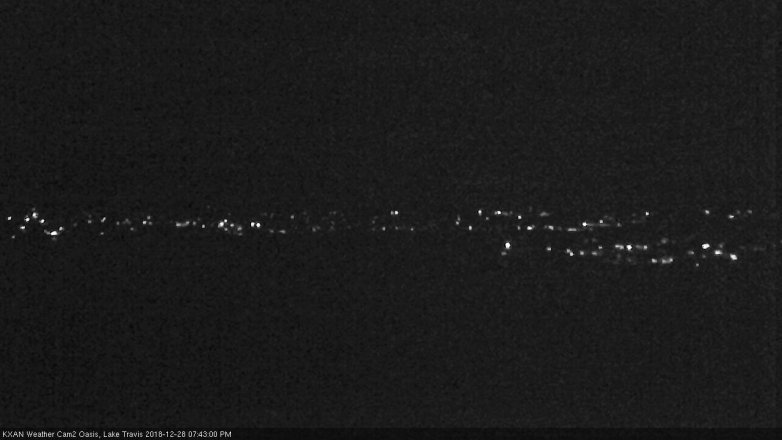 Lake Travis webcam, December 28, 2018 6:45 PM CT