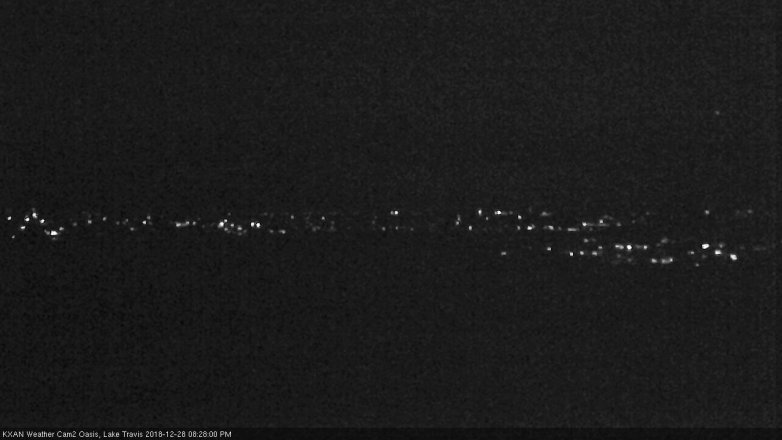 Lake Travis webcam, December 28, 2018 7:30 PM CT