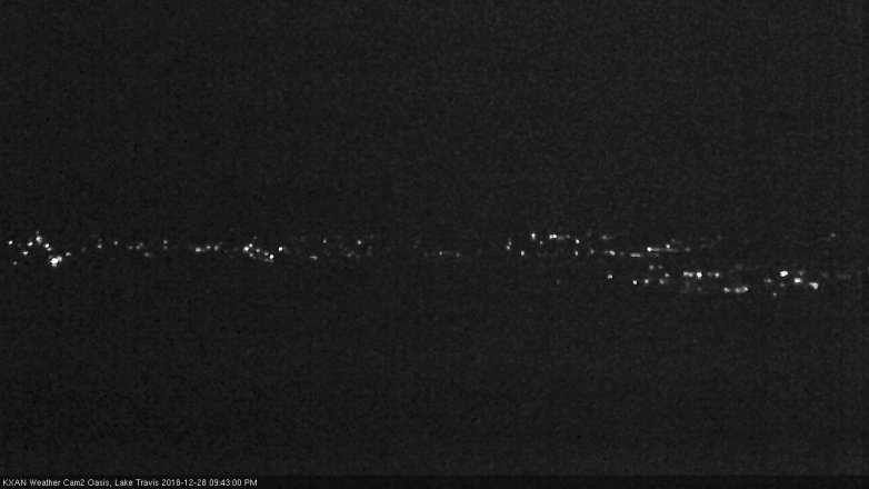 Lake Travis webcam, December 28, 2018 8:45 PM CT