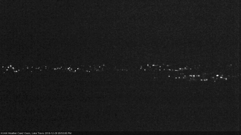 Lake Travis webcam, December 28, 2018 8:55 PM CT