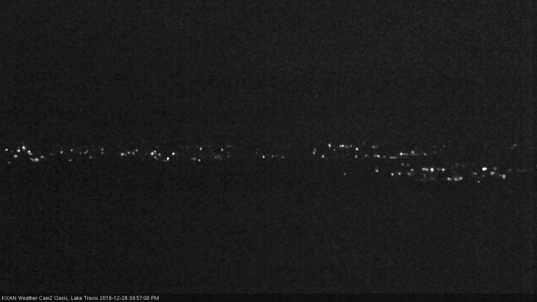 Lake Travis webcam, December 28, 2018 9:00 PM CT
