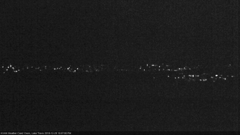 Lake Travis webcam, December 28, 2018 9:10 PM CT