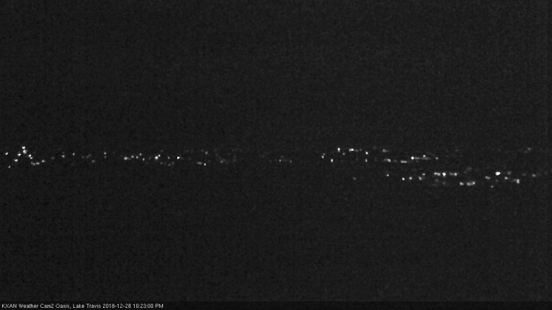 Lake Travis webcam, December 28, 2018 9:25 PM CT