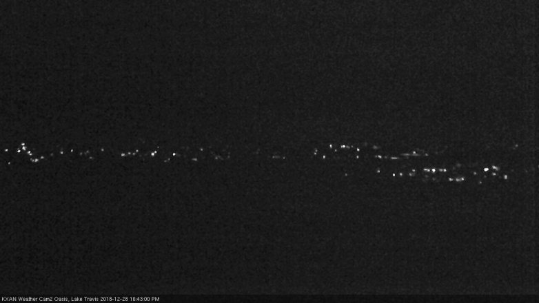 Lake Travis webcam, December 28, 2018 9:45 PM CT