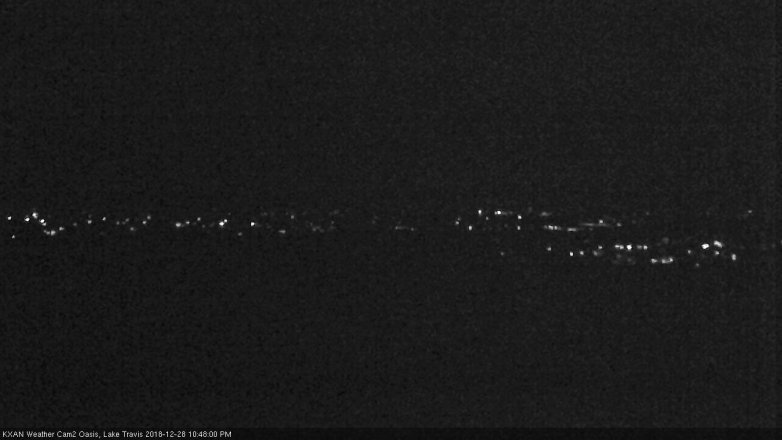 Lake Travis webcam, December 28, 2018 9:50 PM CT