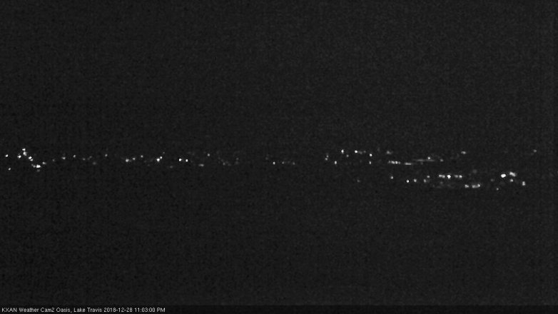 Lake Travis webcam, December 28, 2018 10:05 PM CT