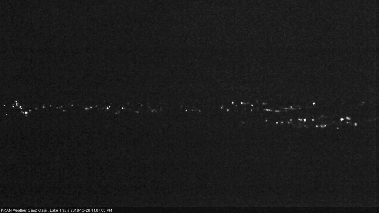 Lake Travis webcam, December 28, 2018 10:10 PM CT