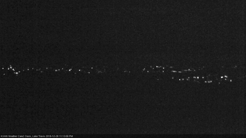 Lake Travis webcam, December 28, 2018 10:15 PM CT