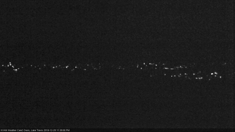 Lake Travis webcam, December 28, 2018 10:40 PM CT
