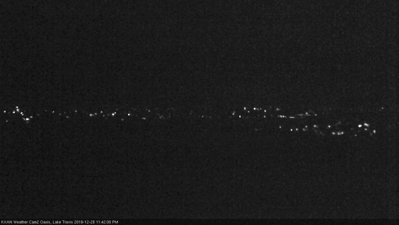 Lake Travis webcam, December 28, 2018 10:45 PM CT