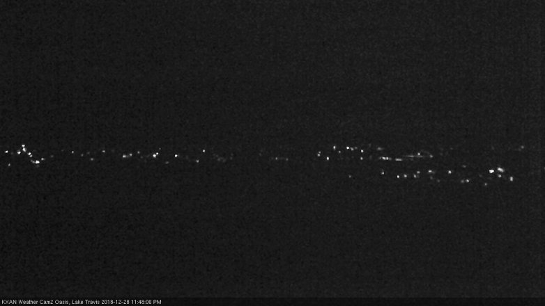 Lake Travis webcam, December 28, 2018 10:50 PM CT