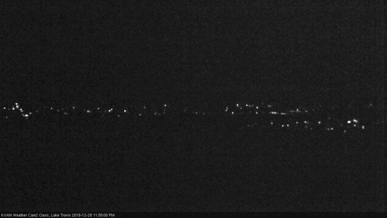 Lake Travis webcam, December 28, 2018 11:00 PM CT