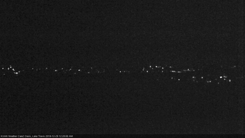 Lake Travis webcam, December 28, 2018 11:30 PM CT