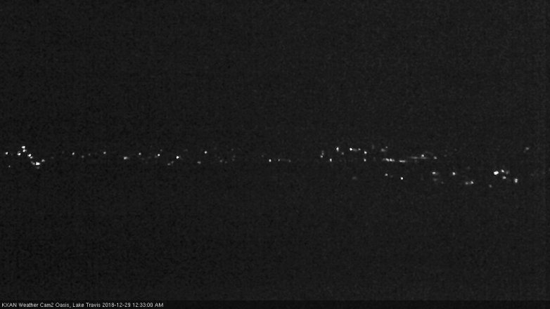 Lake Travis webcam, December 28, 2018 11:35 PM CT