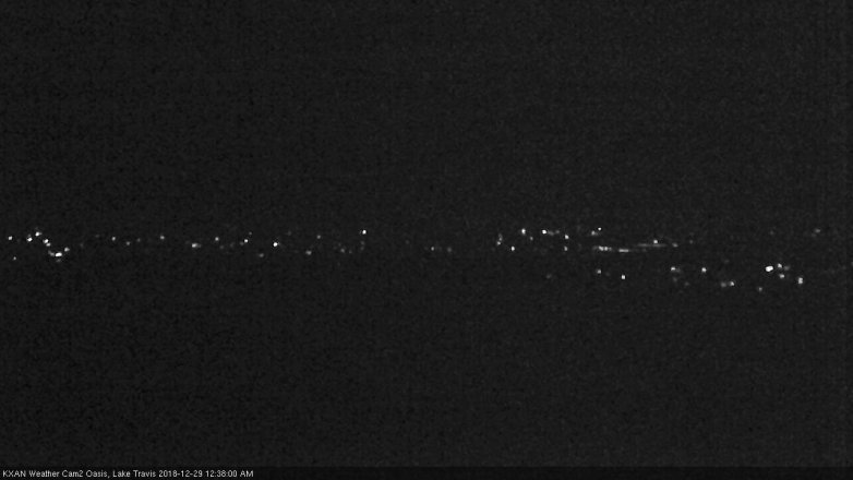 Lake Travis webcam, December 28, 2018 11:40 PM CT