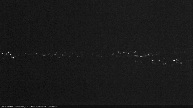 Lake Travis webcam, December 28, 2018 11:45 PM CT