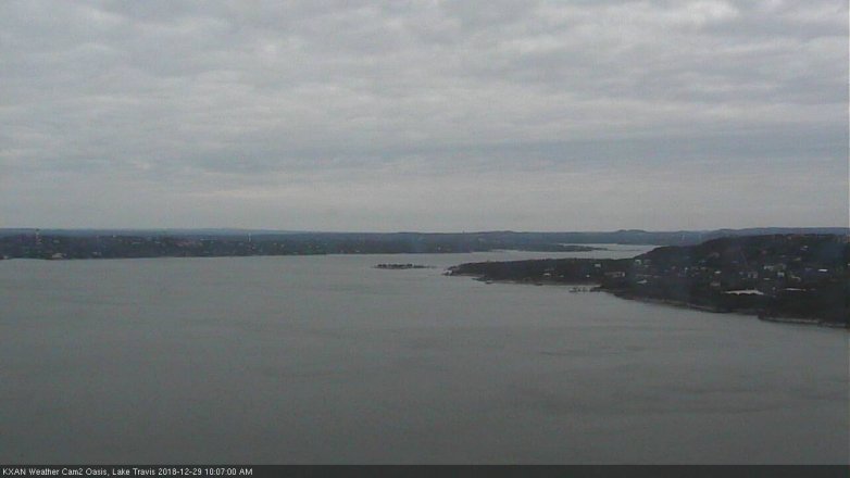 Lake Travis webcam, December 29, 2018 9:10 AM CT