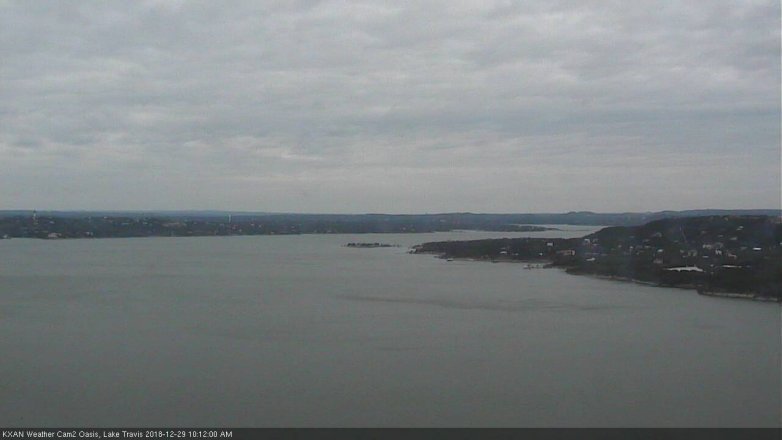 Lake Travis webcam, December 29, 2018 9:15 AM CT